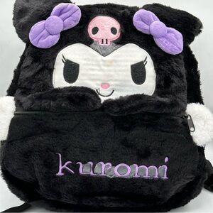Kuromi large plush kawaii‎ goth punk kidcore backpack NWOT